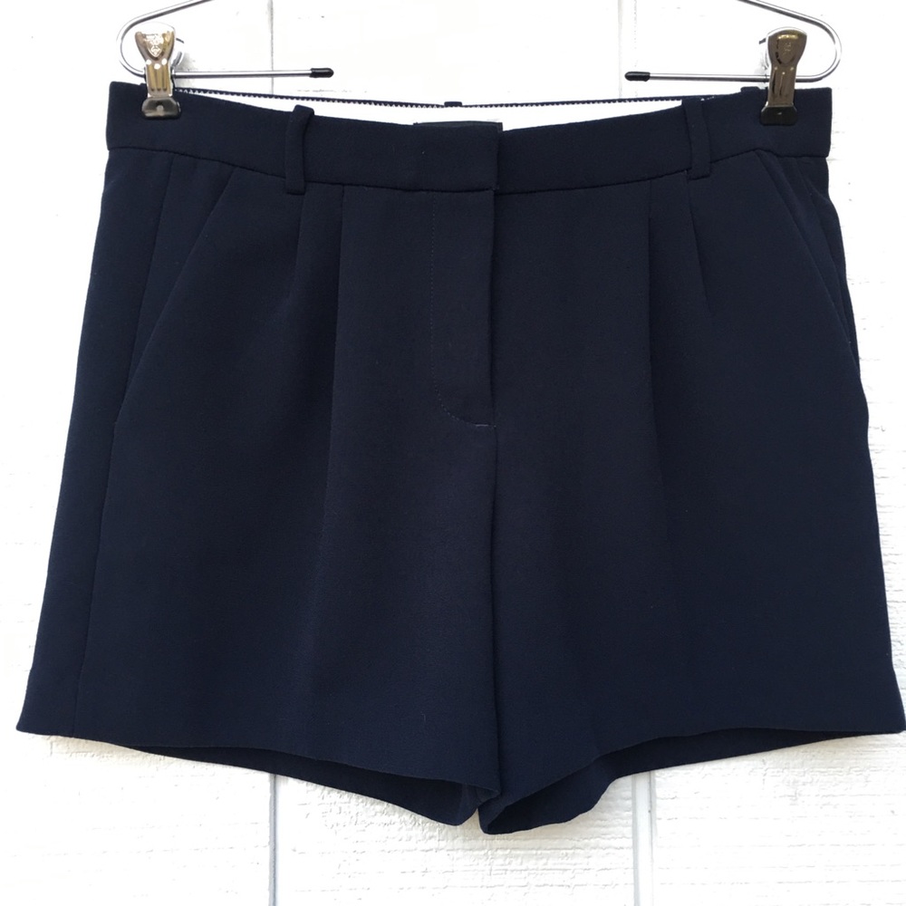 J.Crew Navy Blue Crepe Shorts